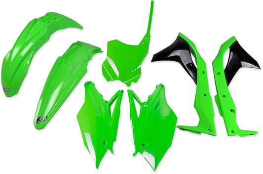 UFO Plastic kit OEM kleur Kawasaki KX250