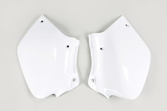 UFO Side number plates white Honda XR250R/400R
