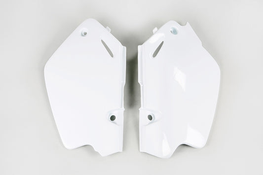 UFO Side number plates white Honda CR80R