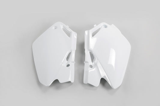 UFO Side number plates white Honda CR85R/85RB