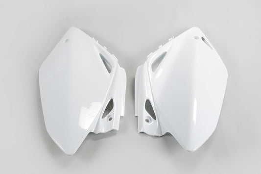 UFO Side number plates white Honda CRF