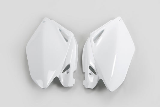 UFO Side number plates white Honda CRF250R