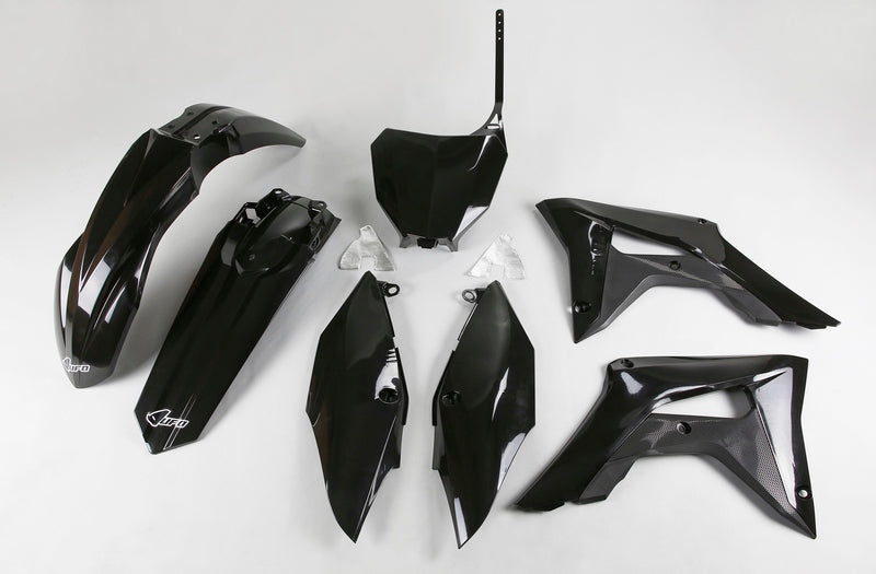 UFO Plastic kit zwart Honda CRF450R