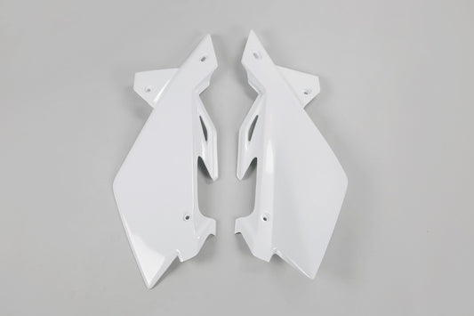 UFO Side number plates white Husqvarna