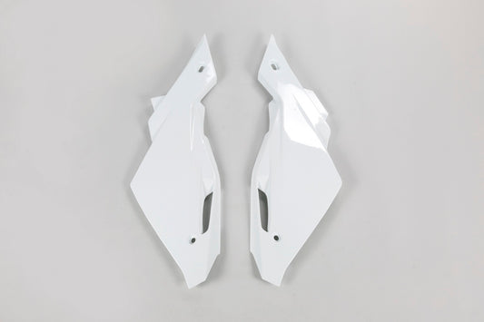 UFO Side number plates white Husqvarna