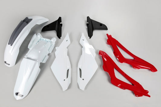 UFO Plastic kit OEM color white/red/grey Husqvarna CR125