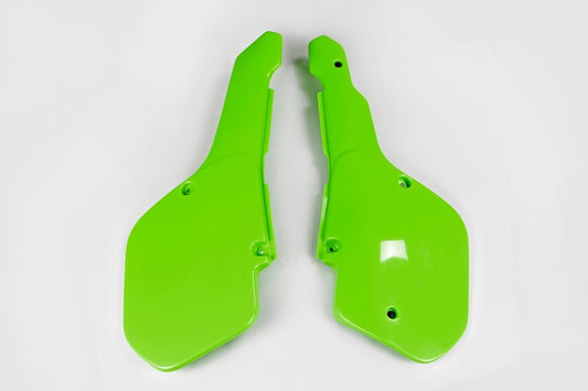 UFO Side number plates KX green Kawasaki KX