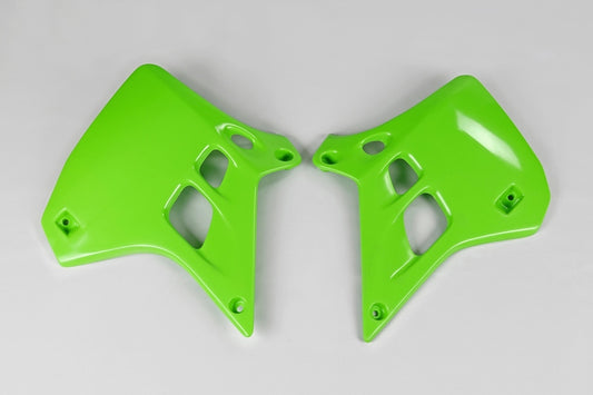 UFO Radiator shrouds green Kawasaki KX125