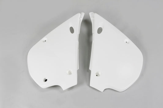 UFO Side number plates white Kawasaki KX80