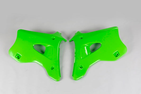 UFO Radiator shrouds green Kawasaki KX125/250