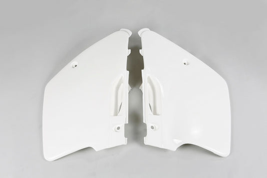 UFO Side number plates white Kawasaki KX125/250
