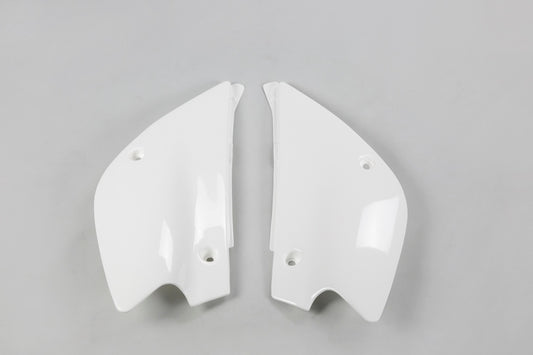 UFO Side number plates white Kawasaki KX80/85