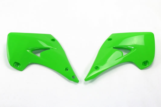 UFO Radiator shrouds green Kawasaki KX125/250