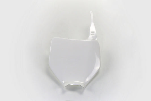 UFO Front number plate white Kawasaki KX125/250