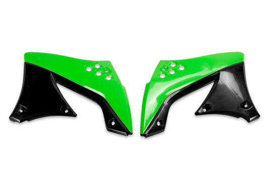 RADIATOR KAPPEN KAWA KXF450 '09 GROEN KX OEM /OND.D ZWART