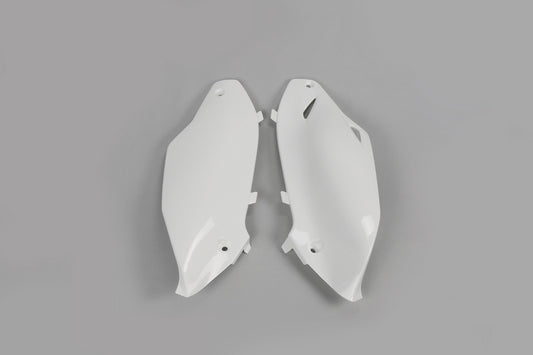 UFO Side number plates white Kawasaki KX250F/450F
