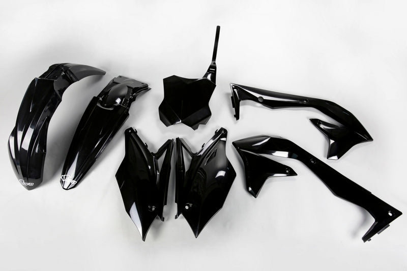 UFO Plastic kit zwart Kawasaki KX450F