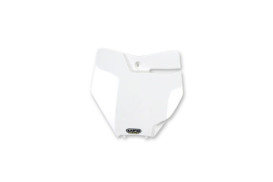 UFO Front number plate white KTM
