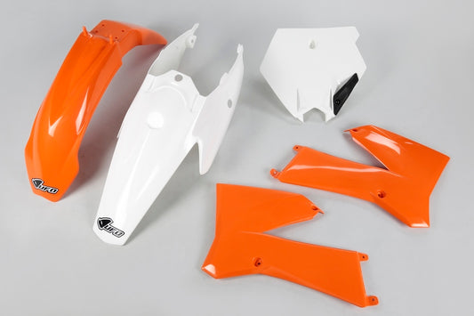 UFO Plastic kit OEM kleur oranje/Blanc KTM SX85