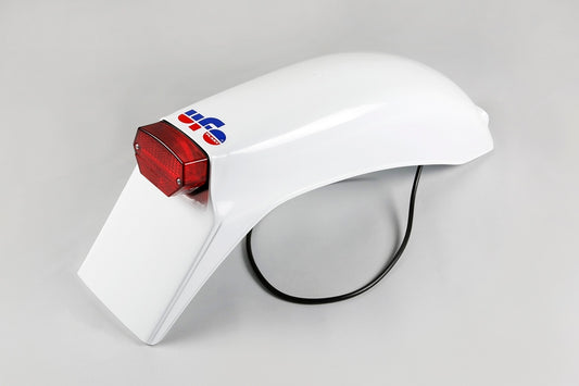 UFO Fantic achterspatbord + licht wit