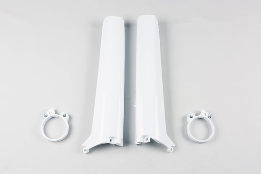 UFO Front fork protectors white Suzuki RM125/250