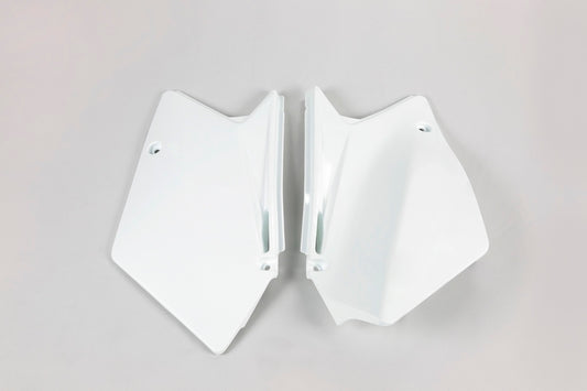 UFO Side number plates white Suzuki RM-Z450