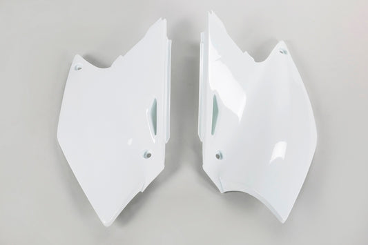 UFO Side number plates white Suzuki RM-Z250