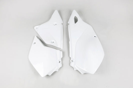 UFO Side number plates white Suzuki DR-Z400E