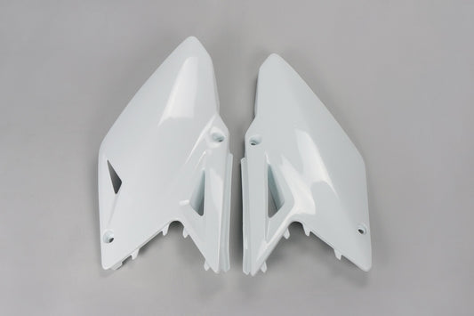 UFO Side number plates white Suzuki RM-Z450