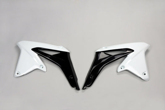 UFO Radiator shrouds white/black Suzuki RM-Z450