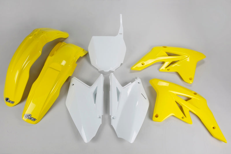 UFO Plastic kit OEM kleur geel/wit Suzuki RM-Z250