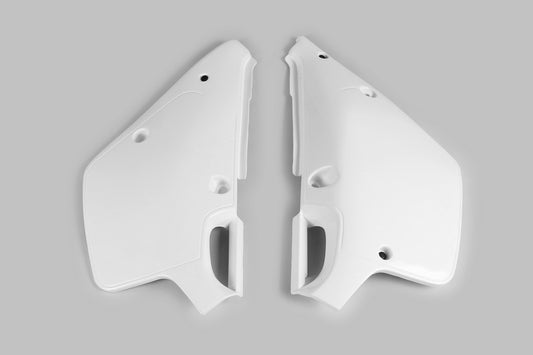 UFO Side number plates white Yamaha 