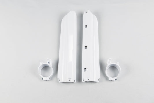 UFO Front fork protectors white Yamaha