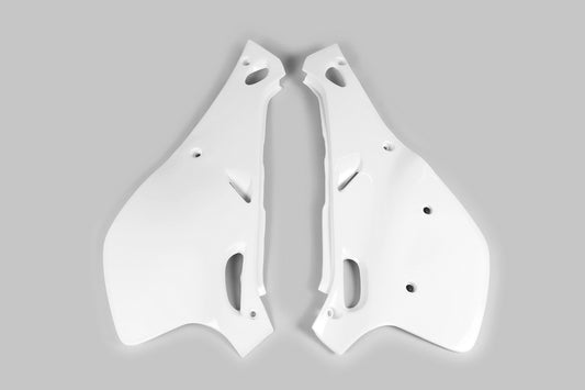 UFO Side number plates white Yamaha 