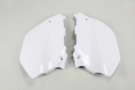 UFO Side number plates white Yamaha