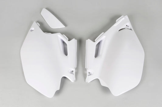 UFO Side number plates white Yamaha WR250F/450F 