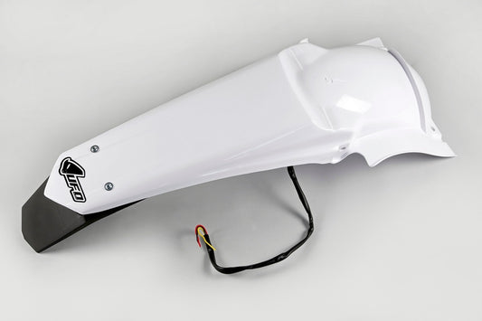 UFO Rear fender + license plate holder + light white Yamaha WR250F/450F 