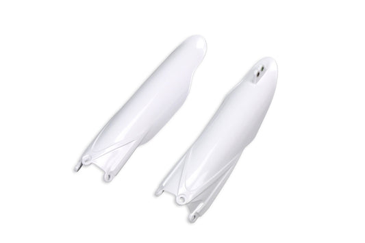 UFO Front fork protectors white Yamaha YZ250F/450F