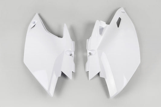 UFO Side number plates white Yamaha WR450F