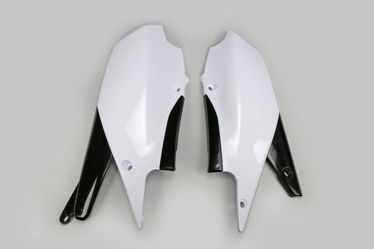 UFO Side number plates white Yamaha YZ450F 