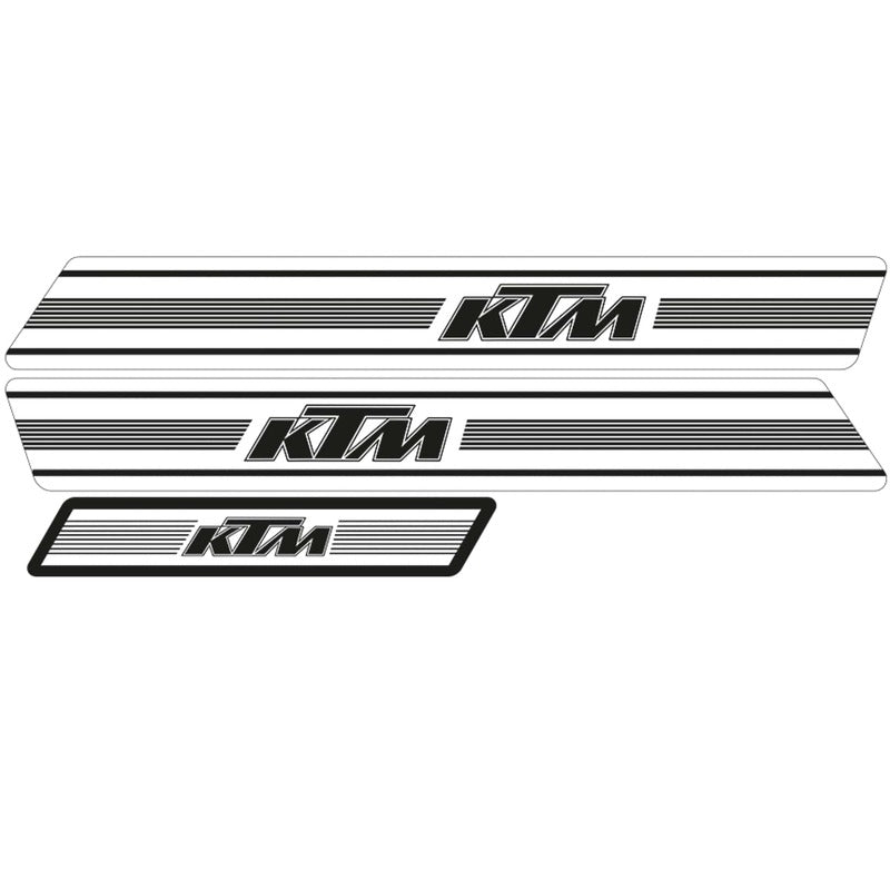 TECNOSEL Graphic Kit Replica OEM KTM GS 74-76 White Background