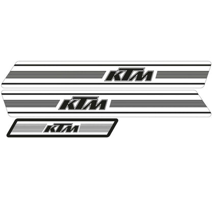 TECNOSEL Graphic Kit Replica OEM KTM GS 74-76 White Background
