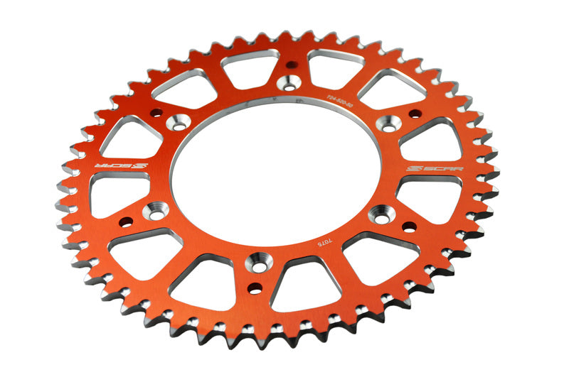 Rear sprocket SCAR Aluminium Self cleaning - 520