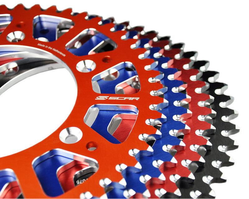 Rear sprocket SCAR Aluminium Self cleaning - 520