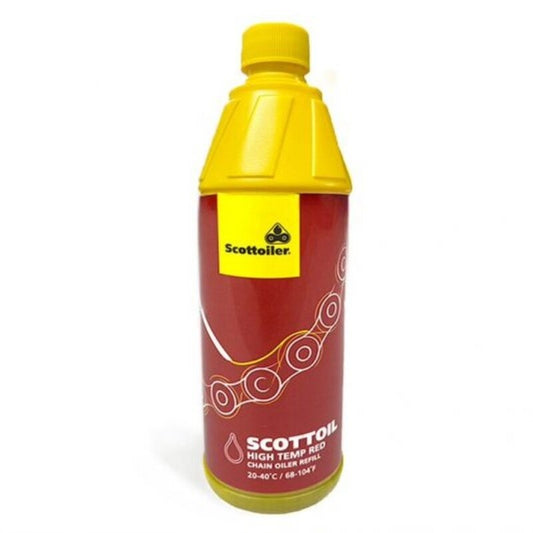 SCOTTOILER Refill bottle for eSystem &amp; vSystem Red Kits high temp. 20-40°C - 500ml 