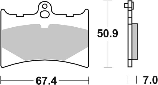 BREMBO Road/Sport Sinter Brake Pads - 07GR56SR