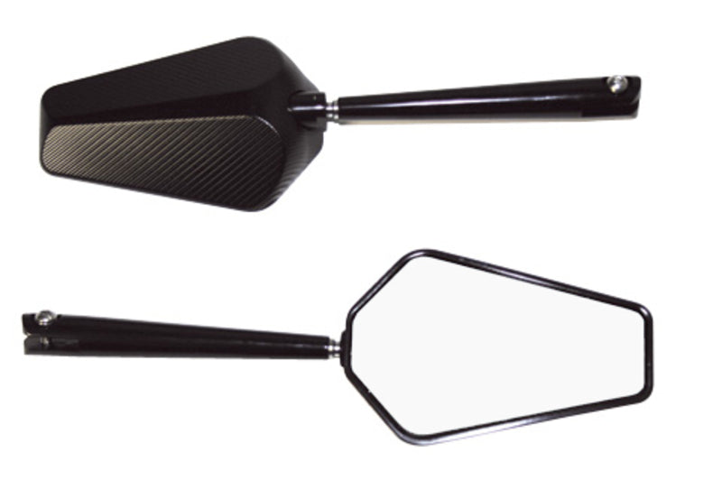 HIGHSIDER pro Handlebar Mirror Prato Black (Pair)