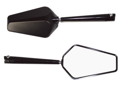 HIGHSIDER pro Handlebar Mirror Prato Black (Pair)