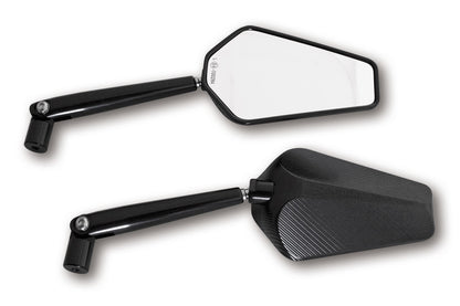 HIGHSIDER pro Handlebar Mirror Prato Black (Pair)