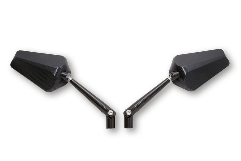 HIGHSIDER pro Handlebar Mirror Prato Black (Pair)